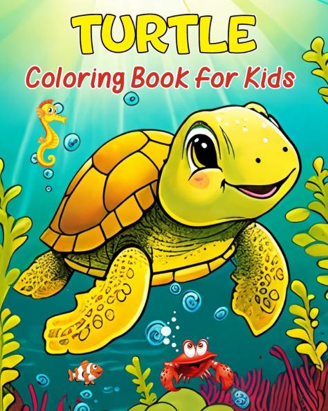 Turtle Coloring Book for Kids