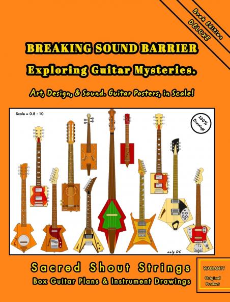 BREAKING SOUND BARRIER. Exploring Guitar Mysteries. Art Design and Sound. Guitar Posters in Scale!