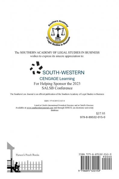 Southern Law Journal Fall 2024