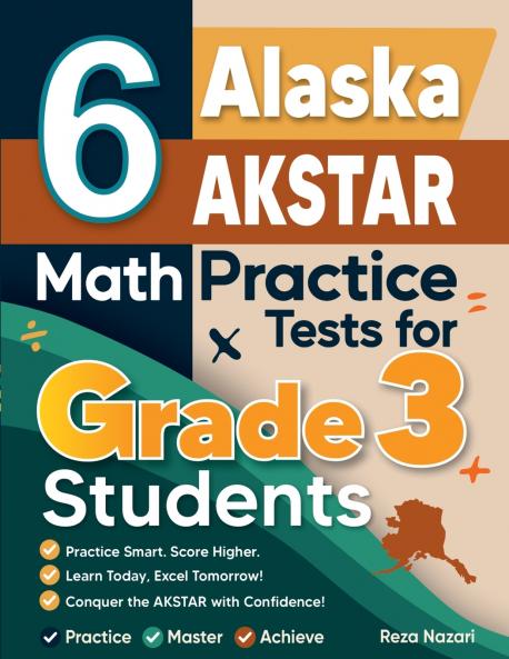 6 Alaska AK STAR Math Practice Tests for Grade 3 Students