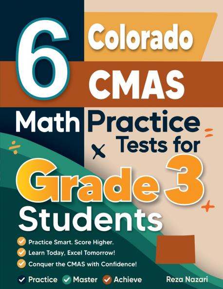 6 Colorado CMAS Math Practice Tests for Grade 3 Students