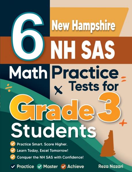 6 New Hampshire NH SAS Math Practice Tests for Grade 3 Students