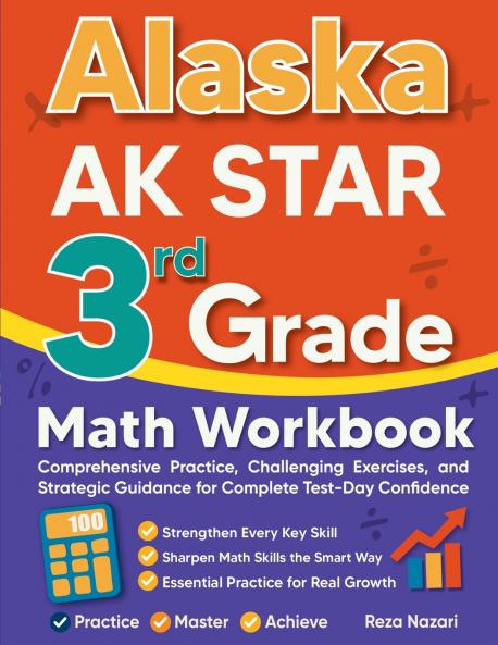 Alaska AK STAR 3rd Grade Math Workbook