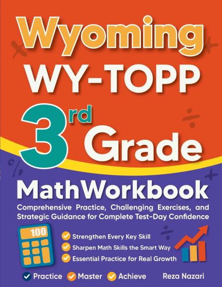 Wyoming WY-TOPP 3rd Grade Math Workbook