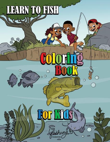 Learn to Fish Coloring Book for Kids