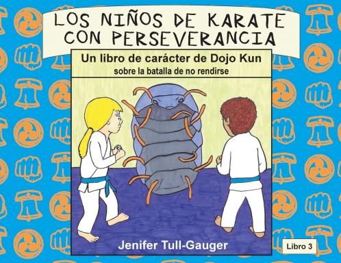 Los niños de karate con perseverancia