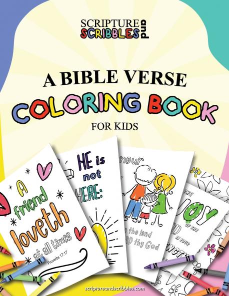 Scripture and Scribbles A Bible Verse Coloring Book for Kids