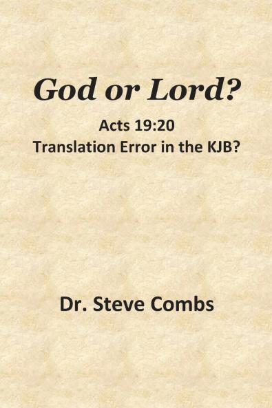 God or Lord? Acts 19