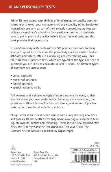 IQ and Personality Tests