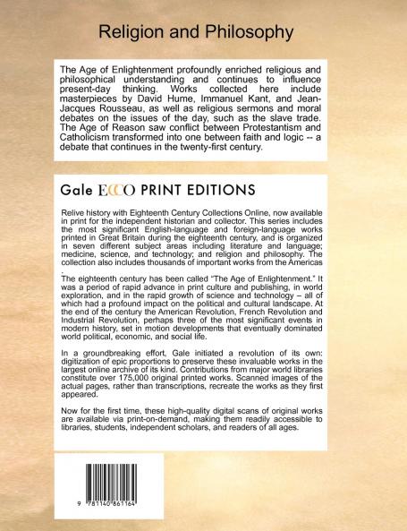 Defence of missions in India by the late venerable Mr. Swartz published by the Society for Promoting Christian Knowledge in their report for 1795.