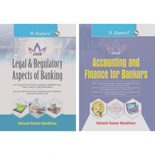 Accounting and Finance for Bankers + Legal & Regulatory Aspects of Banking for JAIIB and Diploma in Banking & Finance Examination(Set of 2 Books)