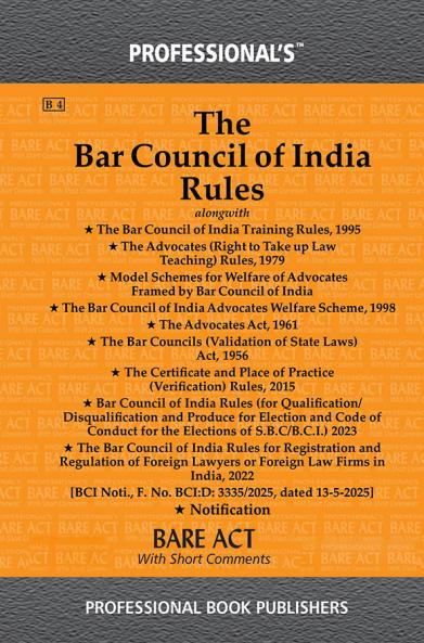 Bar Council of India Rules alongwith Scheme Acts & Notifications