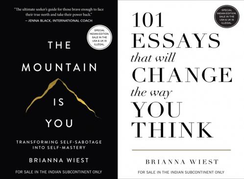 2 Book Combo The Mountain Is You+101 Essays That Will Change The Way You Think (Hardback)-English