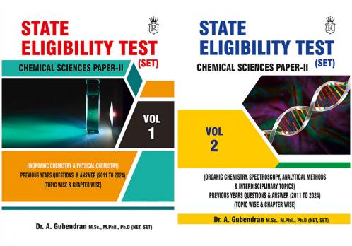 State Eligibility Test Chemical Sciences Paper II Vol 1 and 2 (Combo)
