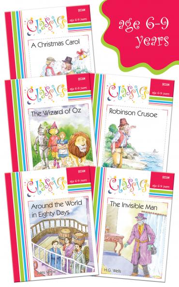 Best Classic Story Books for children - Large print story books - Age 6-9 Years (5 books Set)