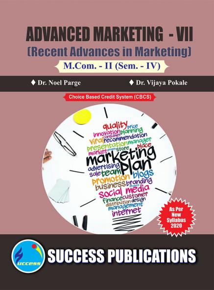 Recent Advances in Marketing (Marketing-VII) (417)M.Com Sem-IV