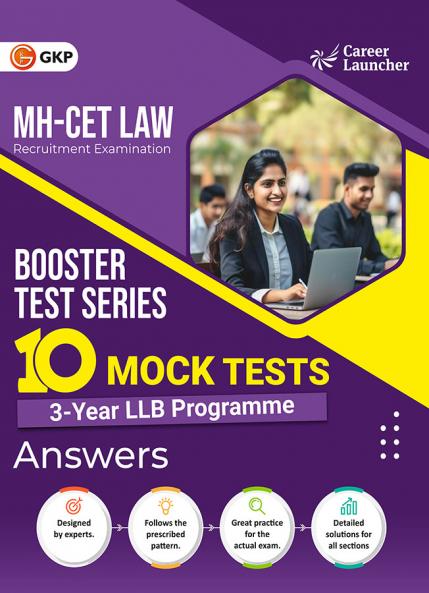 GKP MH CET 2025 Booster Test Series: - 10 Mock Tests Law (3 Year LLB Programme) (Answers & Explanations) Maharashtra CET and other PG Management Entrance Exams