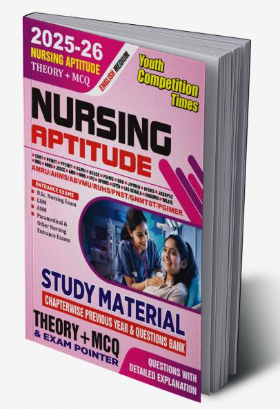 2025-26 Nursing Aptitude Study Material 144 295 E. This book is useful for ANM GNM and Paramedical entrance examinations.