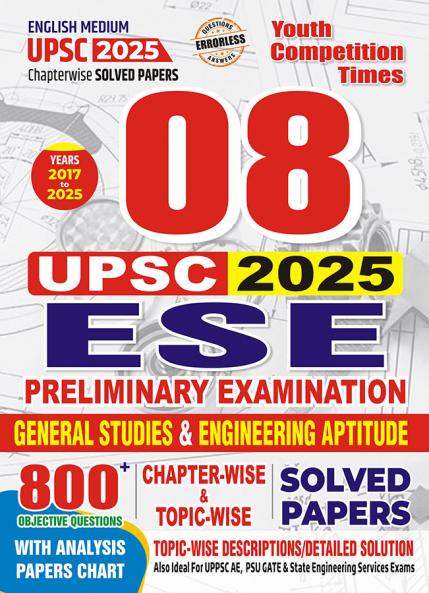 2025-26 UPSC  General Studies & Engineering Aptitude Solved Papers 176 395 E.