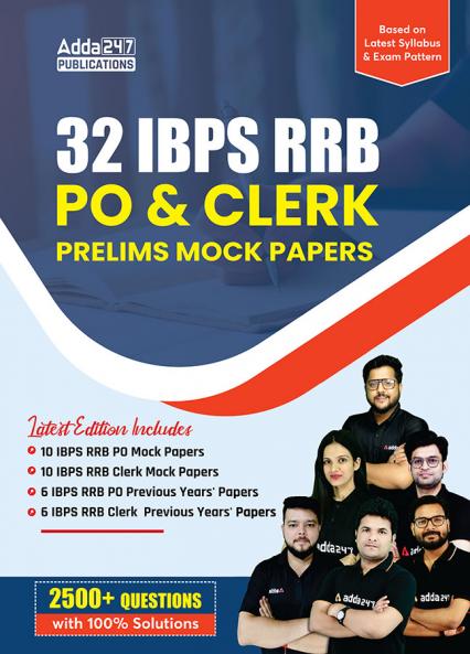 32 IBPS RRB PO & Clerk Prelims 2025 Mock Papers Book(English Printed Edition)