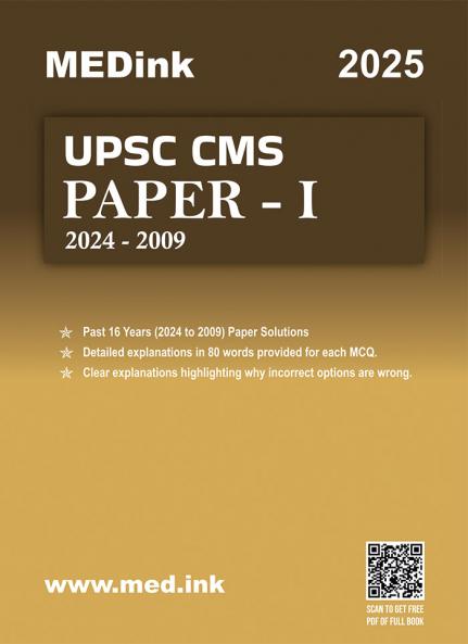 UPSC Combined Medical Services (CMS) Examination 2025 – Paper I (Latest Edition) | Solved Papers (2009-2024)