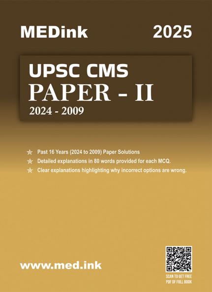 UPSC CMS Combined Medical Service Exam Paper - II