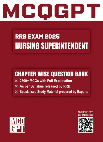 RRB Nursing Superintendent Exam 2025 | 2700+ MCQ with Full Explanation