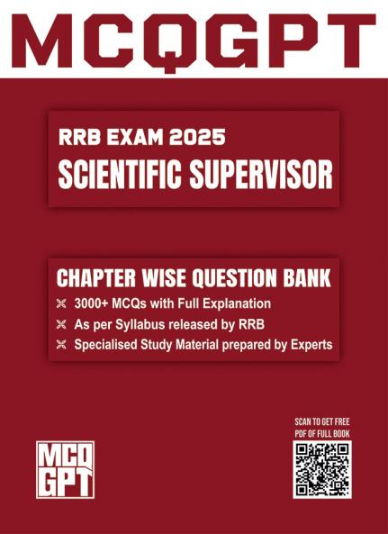 RRB Scientific Supervisor Exam 2025 | 3000+ MCQ with Full Explanation