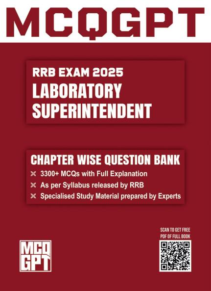 RRB Laboratory Superintendent Exam 2025 | 3300+ MCQ with Full Explanation