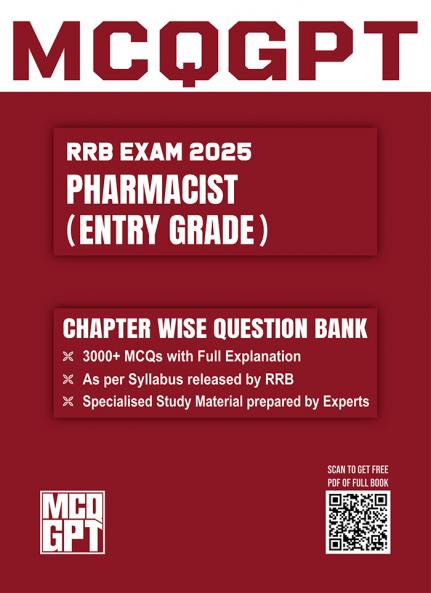 RRB Pharmacist (Entry Grade) Exam 2025 | 3000+ MCQ with Full Explanation