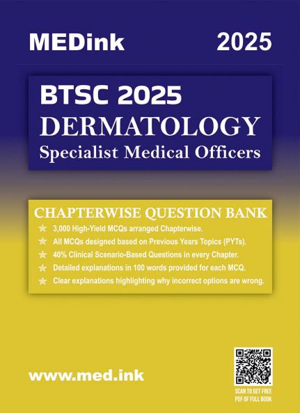 BTSC Dermatology Specialist Medical Officer Exam 2025