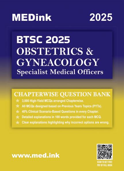 BTSC Obstetrics & Gyneacology Specialist Medical Officer Exam 2025