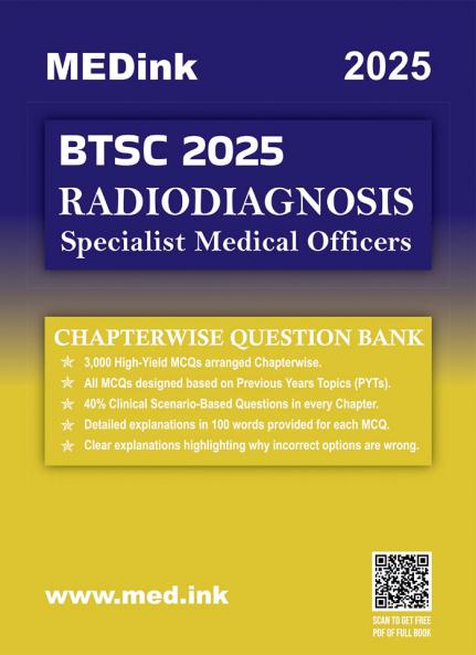 BTSC Specialist Medical Officer (Radiodiagnosis) Exam 2025