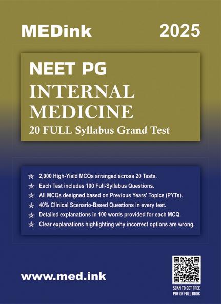 NEET PG Internal Medicine 20 Grand Test 2025 Edition