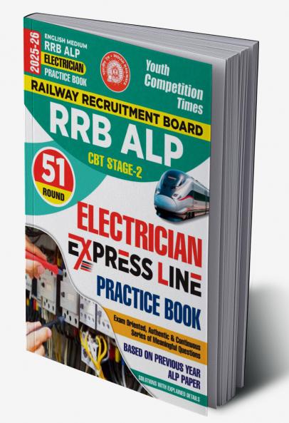 2025-26 RRB ALP CBT Stage-2 Electrician Practice Book 208 395 E .