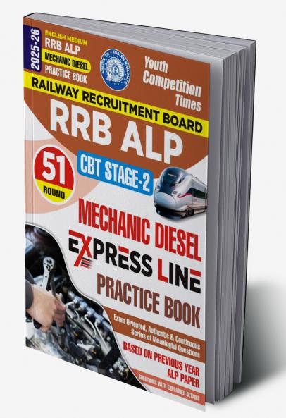 2025-26 RRB ALP CBT Stage-2 Mechanic Diesel  Practice Book 208 395 E .