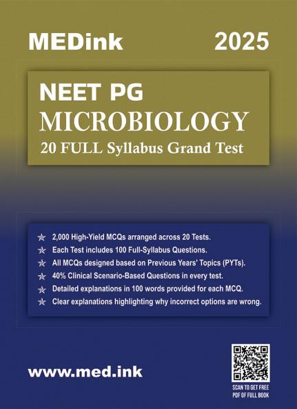 NEET PG Microbiology 20 Grand Test 2025 Edition
