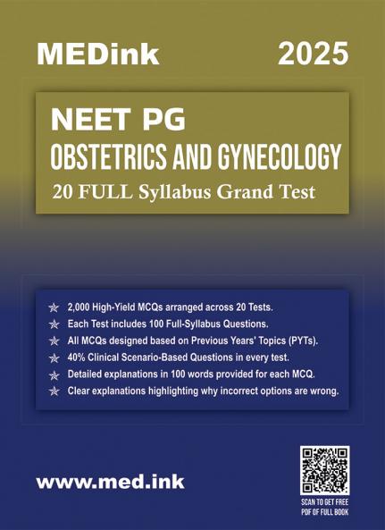 NEET PG Obstetrics and Gynecology 20 Grand Test 2025 Edition