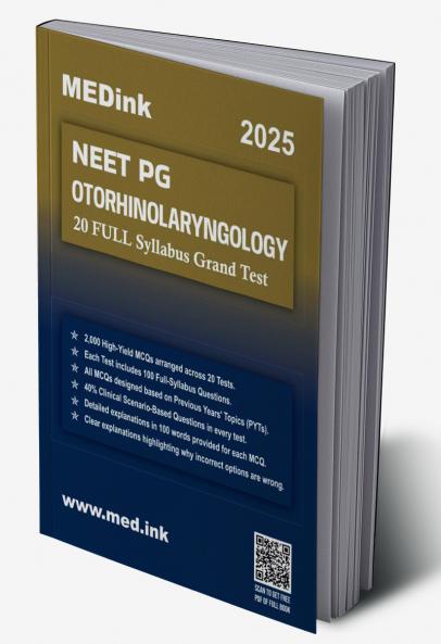NEET PG Otorhinolaryngology 20 Grand Test 2025 Edition