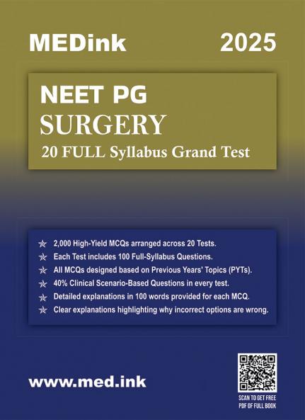 NEET PG Surgery 20 Grand Test 2025 Edition