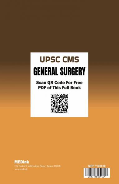 UPSC CMS General Surgery (Book 4 of 6) | Chapterwise Question Bank | 2000+ MCQ with Full Explanation