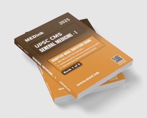 UPSC CMS General Medicine - I (Book 1 of 6) | 2000+MCQ with Full Explanation | Chapterwise Question Bank