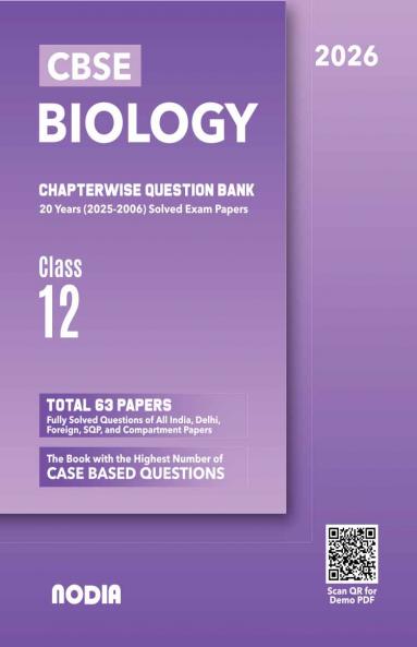 NODIA CBSE Biology Class 12 Question Bank 20 Years PYQB for 2026 Exam