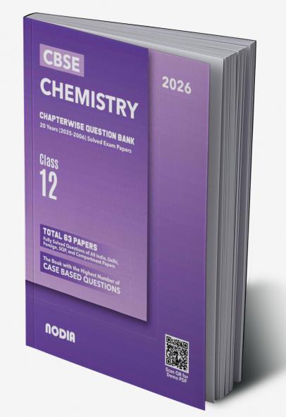 NODIA CBSE Chemistry Class 12 Question Bank 20 Years PYQB for 2026 Exam