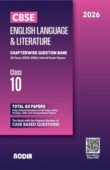 CBSE Class 10 English Language and Literature Chapterwise Previous Year Question Bank (PYQ) For 2026 Exam