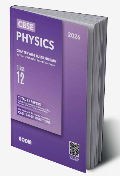 NODIA CBSE Physics Class 12 Question Bank 20 Years PYQB for 2026 Exam
