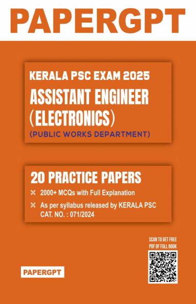 KPSC Assistant Engineer (Electronics) Exam 2025 | 20 Practice Sets | 2000+ MCQ with Full Explanation