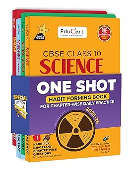 Combo-Educart CBSE Class 10 One Shot Question Bank 2025-26 Science Mathematics Social Science and English (for 2026 exam) 4 Book Bundle
