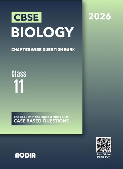 NODIA CBSE Class 11 Biology Chapterwise Question Bank for 2026 Exam | As Per Latest NCERT Syllabus