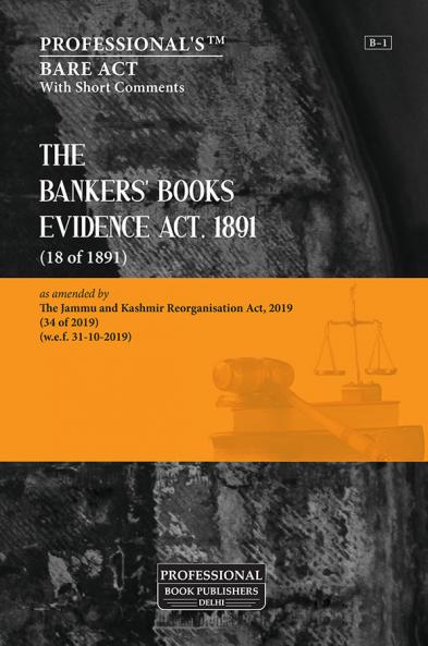 Bankers’ Books Evidence Act 1891 as amended by Jammu and Kashmir Reorganisation Act 2019